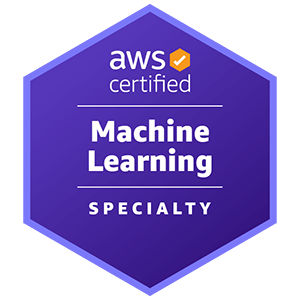 AWS Certified Machine Learning Specialty badge