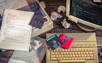 Outdated computer technology