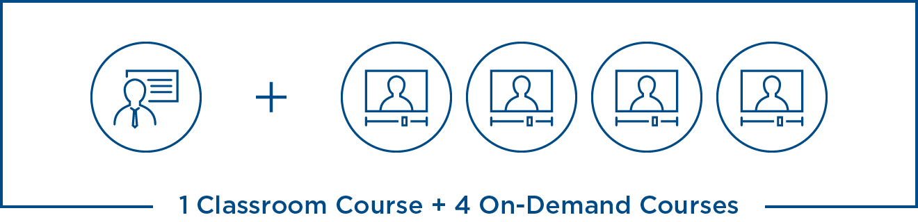 Get 1 Microsoft Classroom Course + 4 Microsoft On-Demand Courses